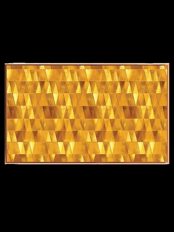 Grafisk Gyldent Geometrisk Mosaikmønster