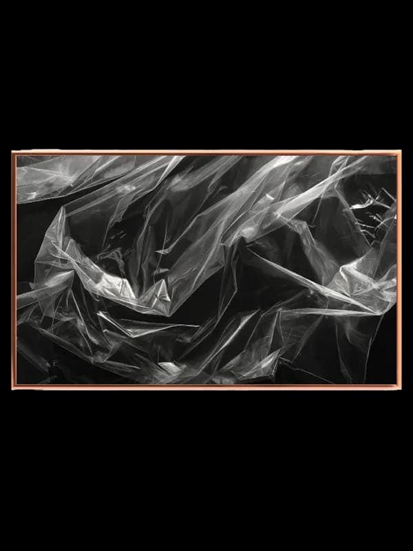 Krøllet Plast i Monokrom