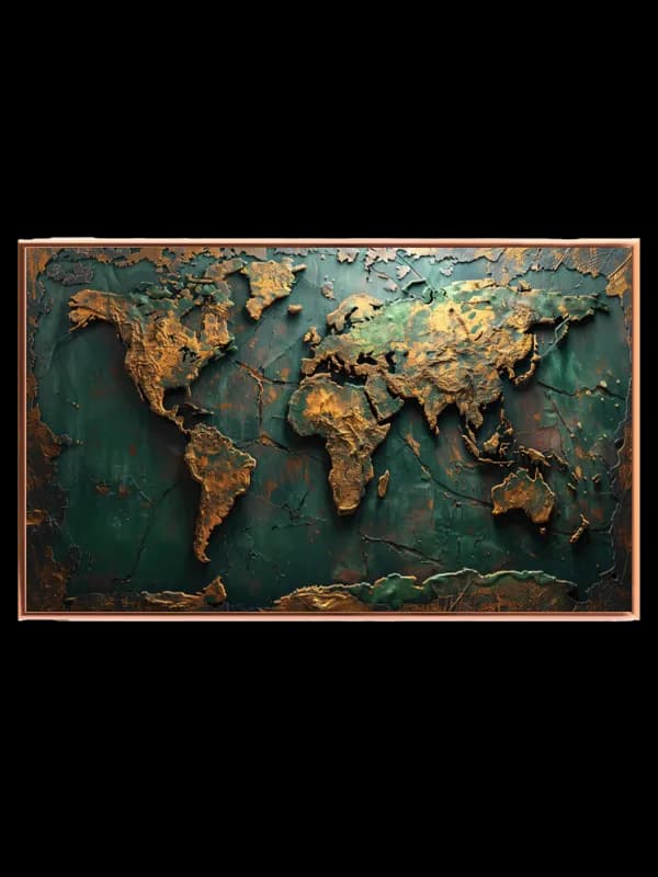 Verdenskort i Rustik Elegance