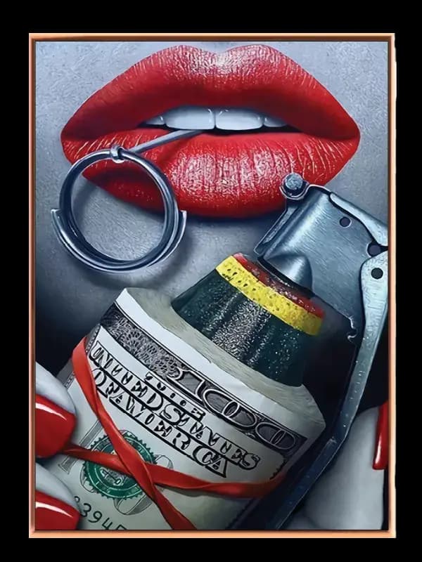 Elektrisk Læber Edition LIPS33 Plakat