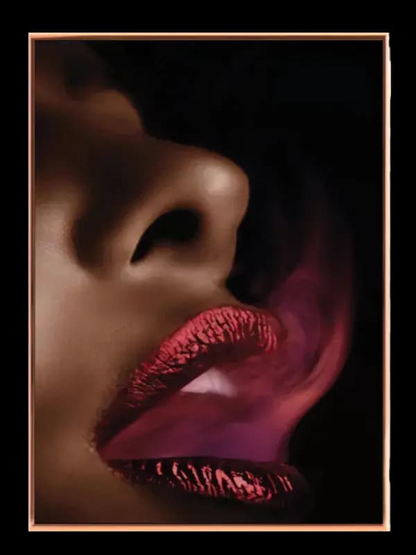 Sort Læber Edition LIPS39 Plakat