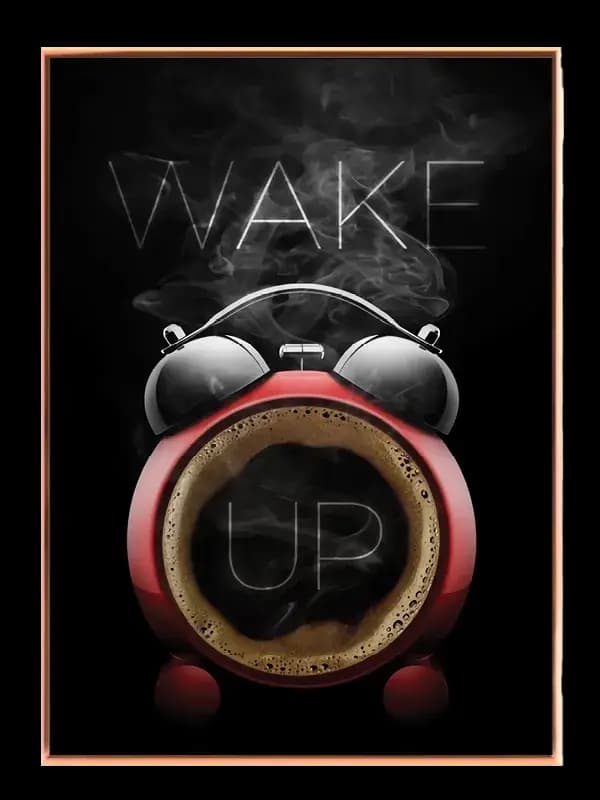 Vækkeur Med Kaffekunst