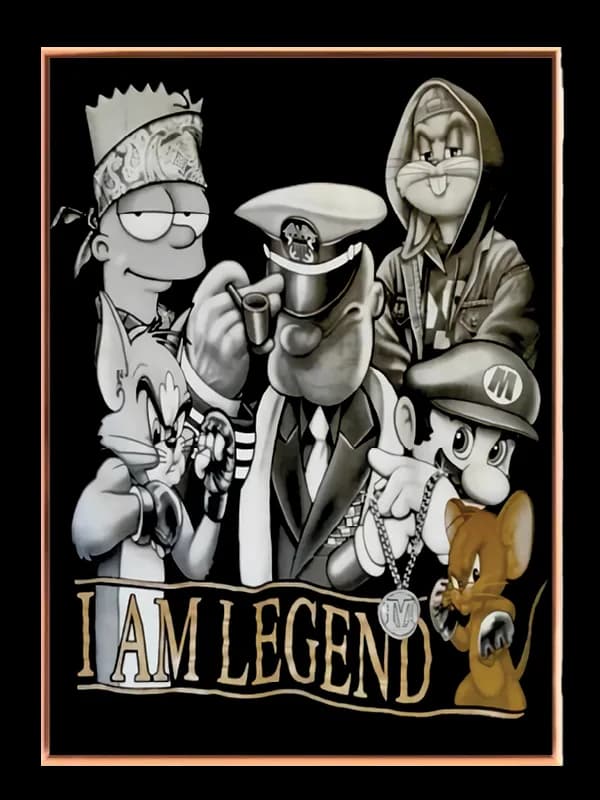 I Am Legend Tegneserie Collage