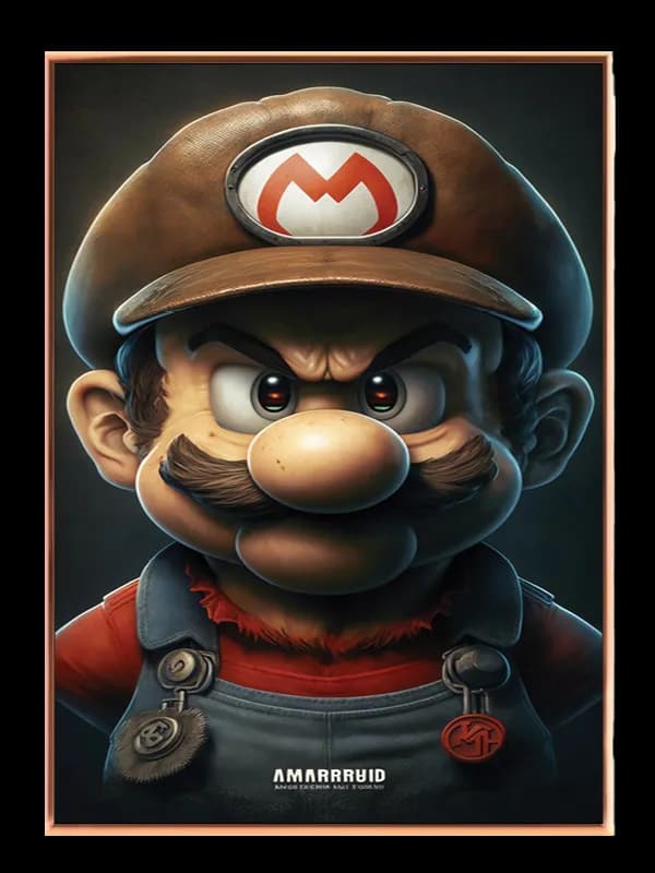 Dramatisk Portræt af Mario