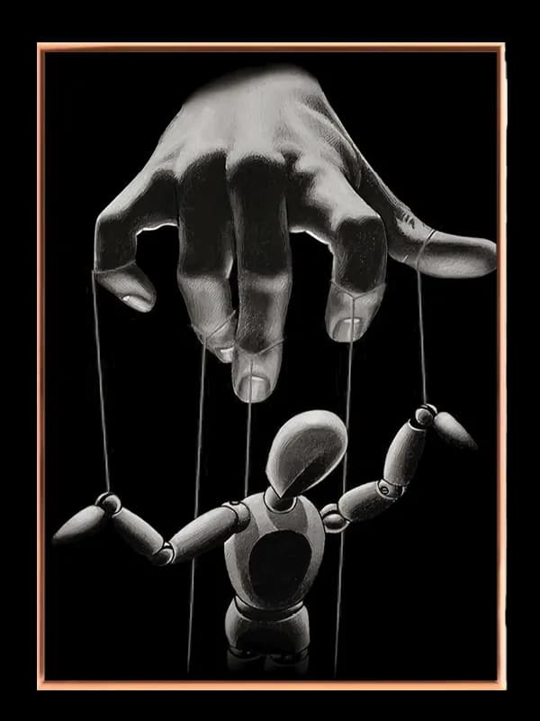 Marionet Under Stor Hånd