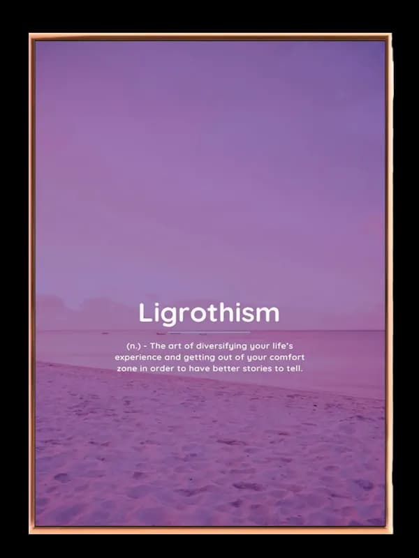 Ligrothism Motivationsplakat