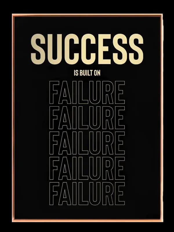 Succes Bygger På Fiasko Plakat