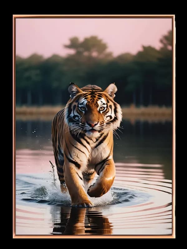Tiger In Water Plakat
