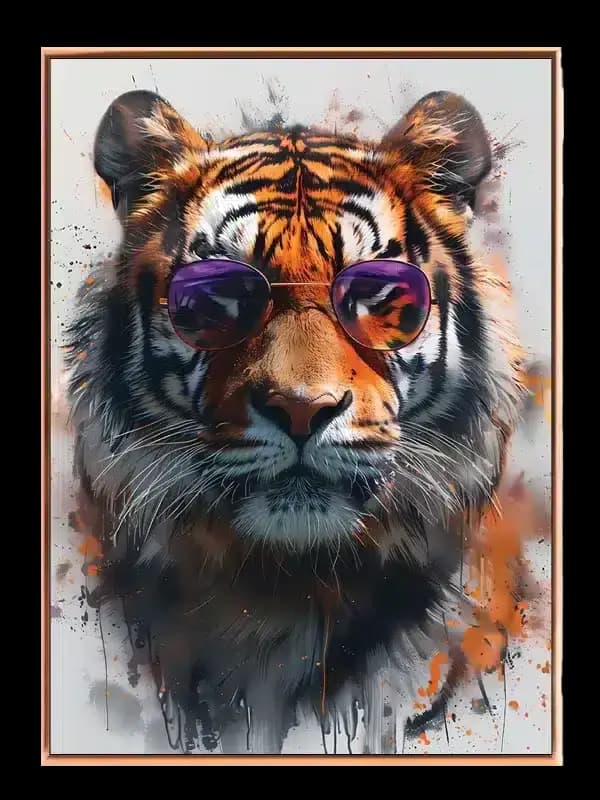Tiger With Plakat