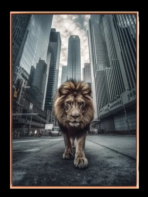 Lion Urban Plakat