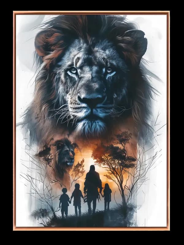 Lion Sunset Plakat