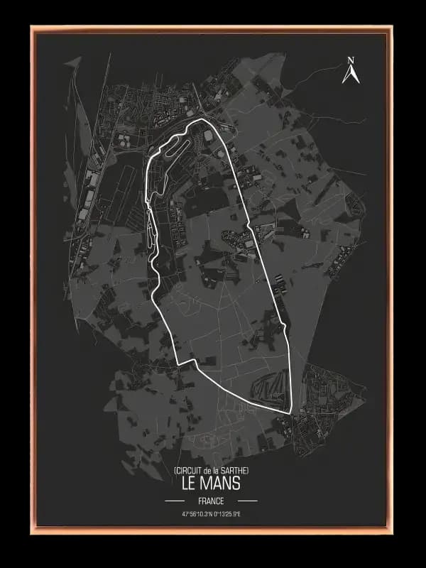 Le Mans Circuit Plakat