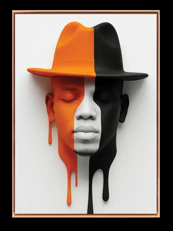 Dripping Duality Face Plakat