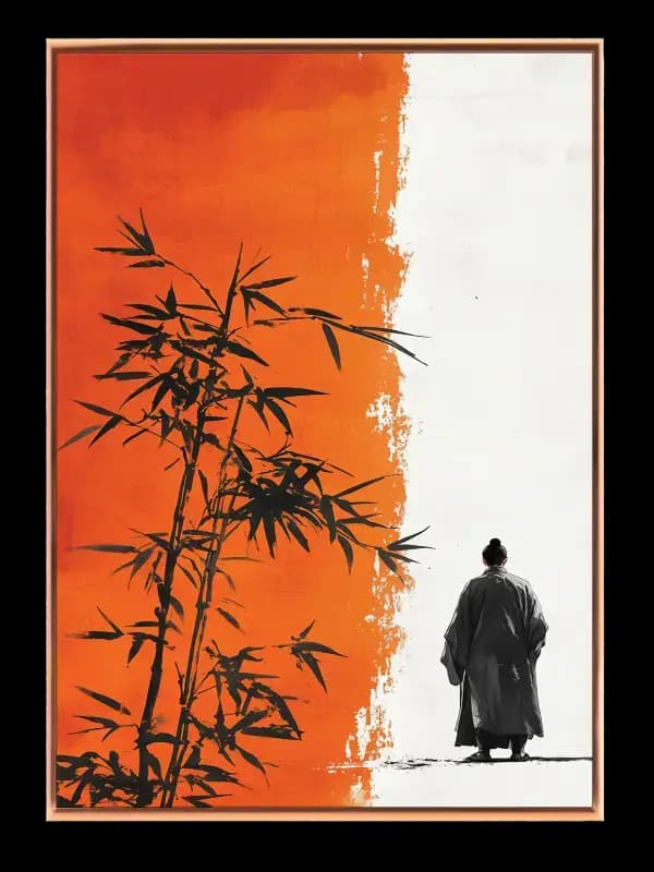 Bamboo Silhouette Journey Plakat
