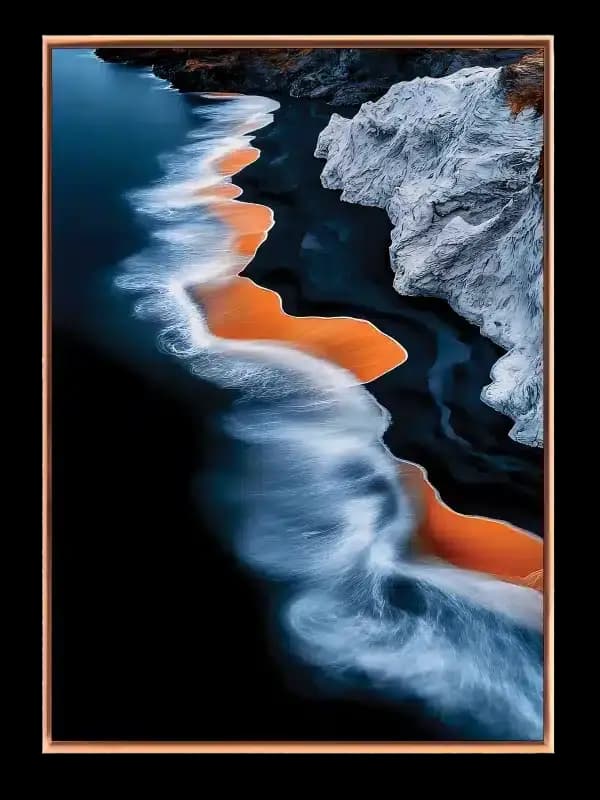 Kystens Bløde Bølger Plakat