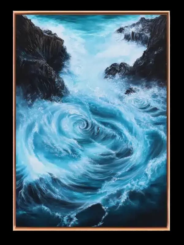 Hvirvlende Havstrømme Plakat
