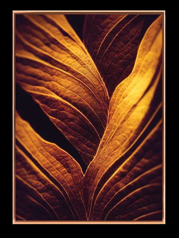 Gyldne Bladstrukturer Plakat