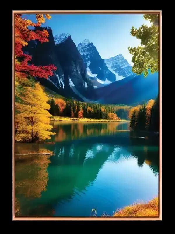 Efterår ved Bjergsø Plakat