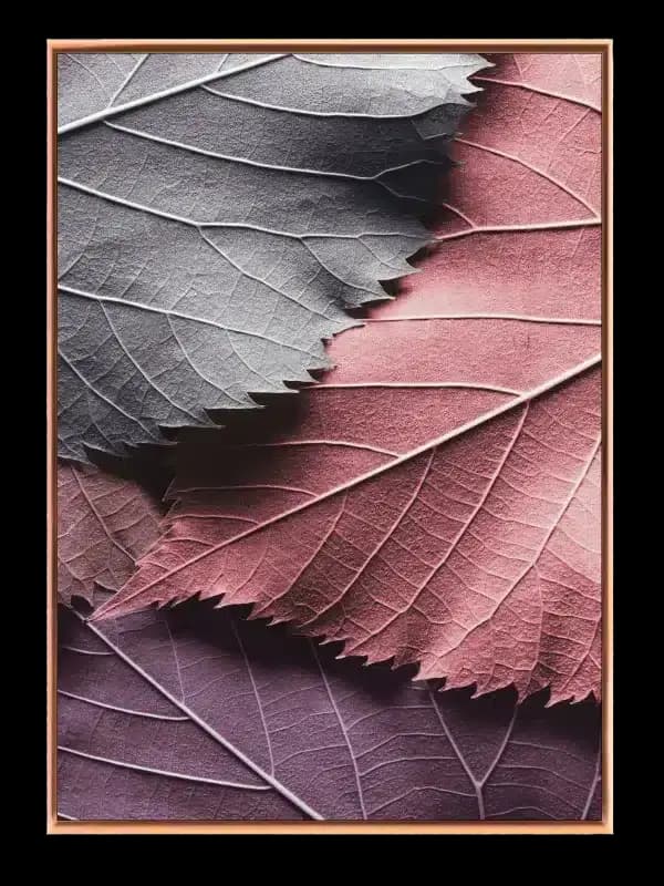 Farvede Bladdetaljer Plakat