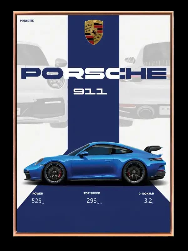 Porsche 911 Dynamik Plakat